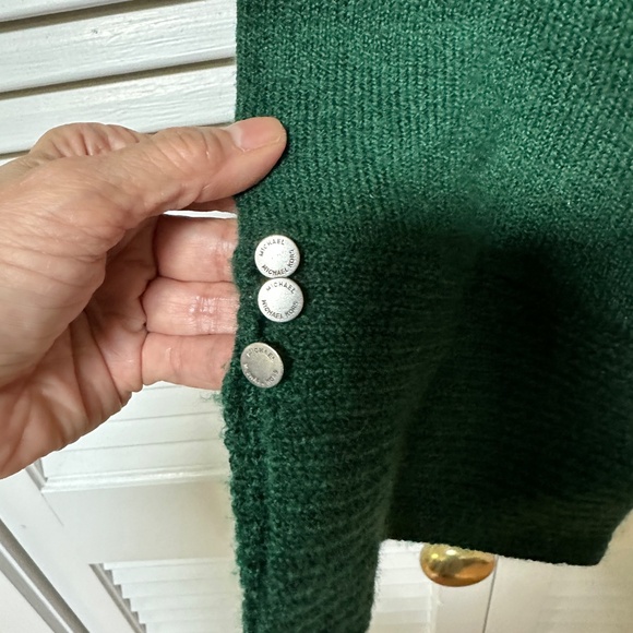 MICHAEL Michael Kors Wool Blend Emerald Green Sweater Medium Sample - Picture 4 of 8